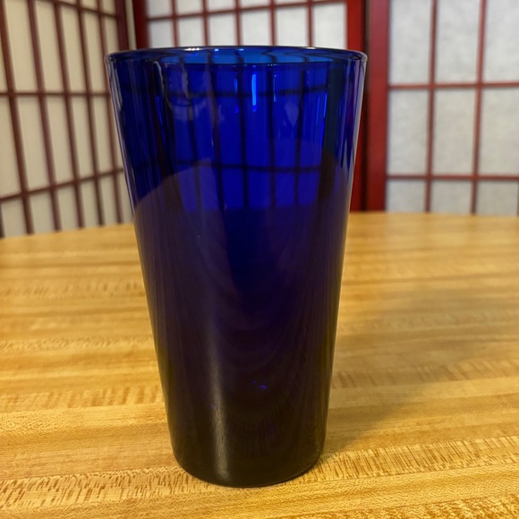 Single Libbey Cobalt Blue 5 3/4 High Ball Glass - Picture 2 of 5
